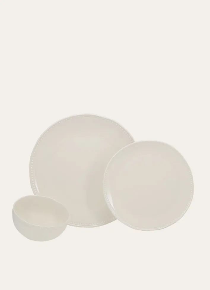ASSIETTE A DESSERT ROMANTIQUE BLANC
