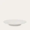 ASSIETTE CREUSE EN PORCELAINE EMBOSS BLANC