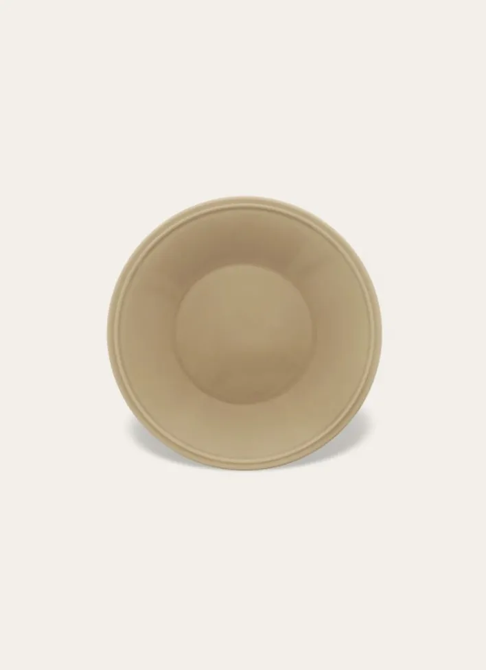 ASSIETTE À DESSERT EN FAÏENCE BEIGE