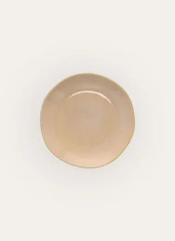 ASSIETTE À DESSERT EN GRÈS JAUNE