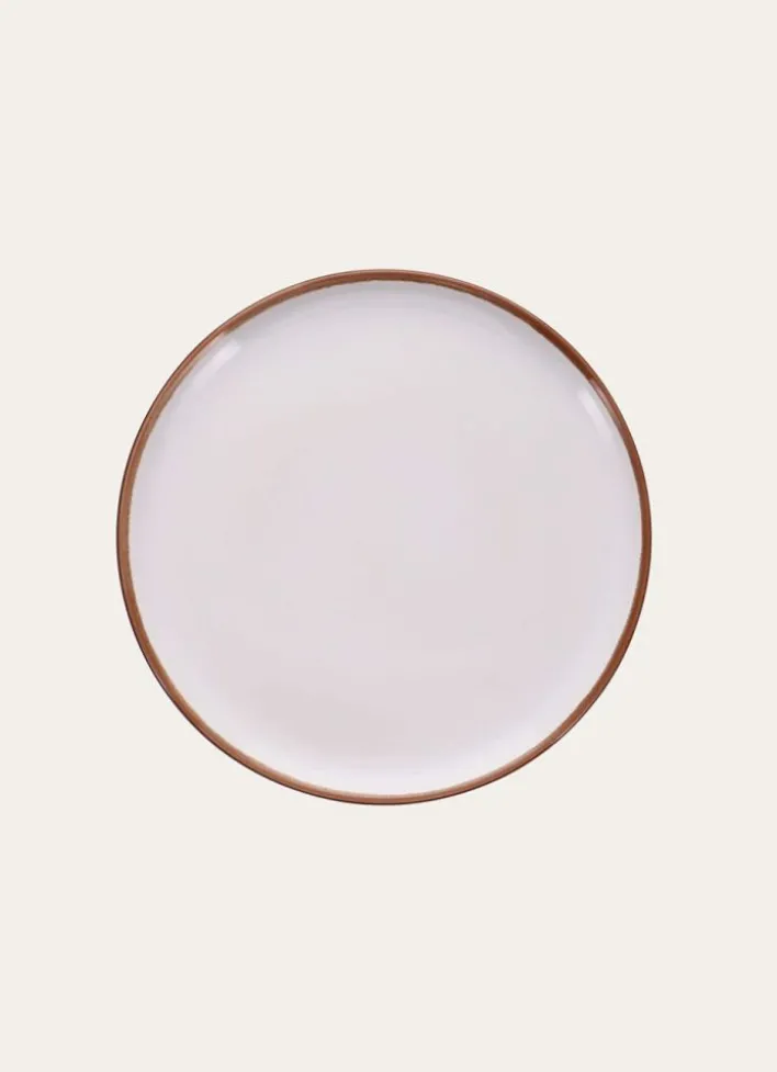 ASSIETTE À DESSERT EN GRÈS MALO BLANC