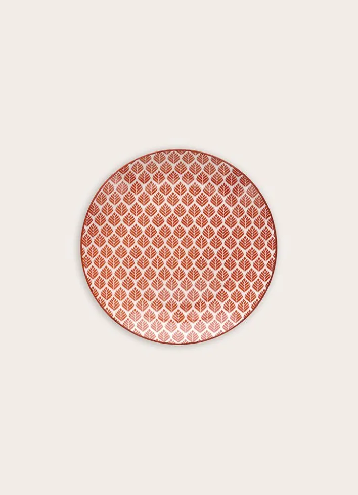 ASSIETTE À DESSERT EN PORCELAINE GALM BRIQUE