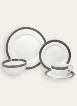 ASSIETTE À DESSERT EN PORCELAINE SONGE NOIR