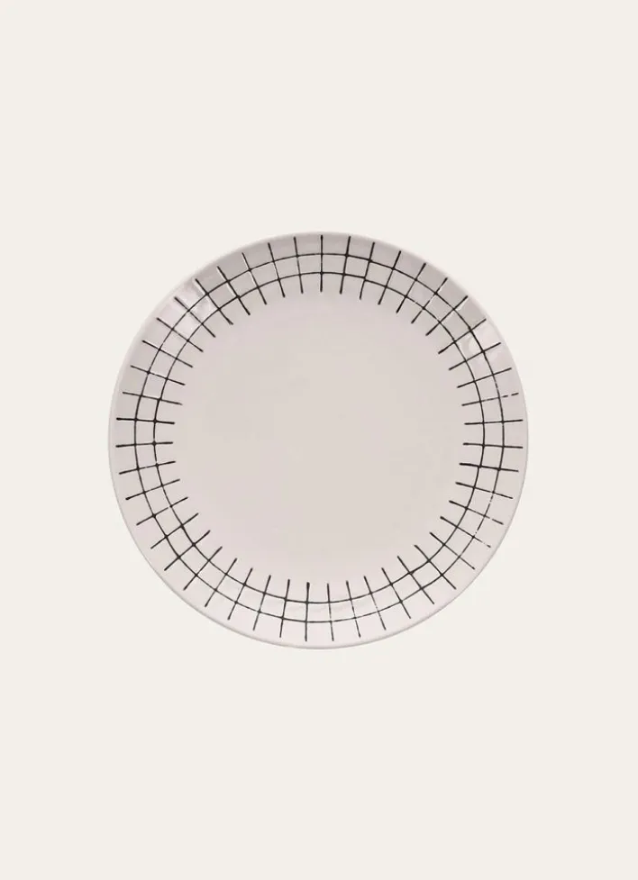 ASSIETTE À DESSERT GEOM CRÈME