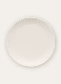 ASSIETTE PLATE EN PORCELAINE BLANC