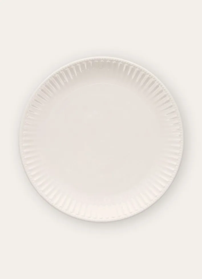 ASSIETTE PLATE EN PORCELAINE BLANC
