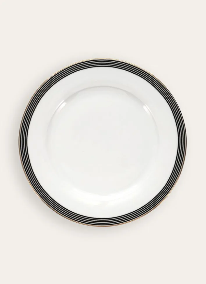 ASSIETTE PLATE EN PORCELAINE SONGE NOIR