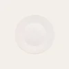 ASSIETTE PLATE UNIE EN FAÏENCE BLANC