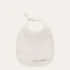 BAVOIR EN GAZE DE COTON AVEC BRODERIE ÉCRU