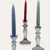 BOUGEOIR EN VERRE TEINTÉ H11 CM BLEU
