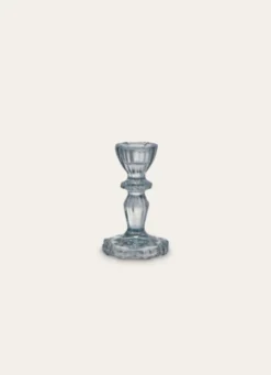 BOUGEOIR EN VERRE TEINTÉ H11 CM BLEU