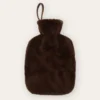 BOUILLOTE EFFET FOURRURE PITON MARRON