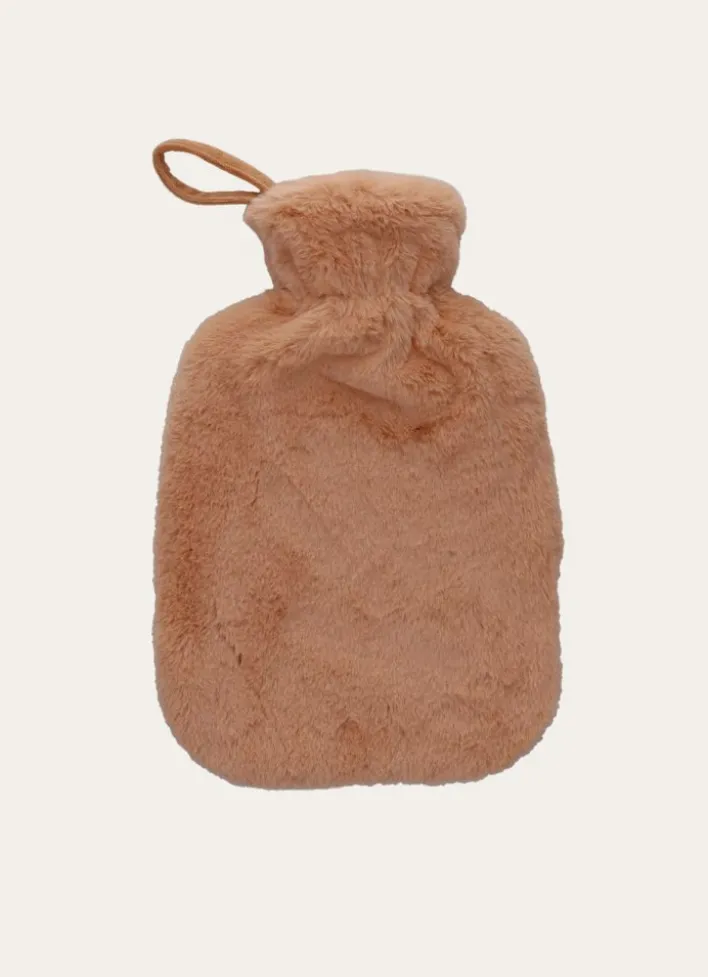 BOUILLOTTE EFFET FOURRURE ROSE