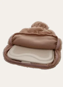 BOUILLOTTE EFFET FOURRURE ROSE