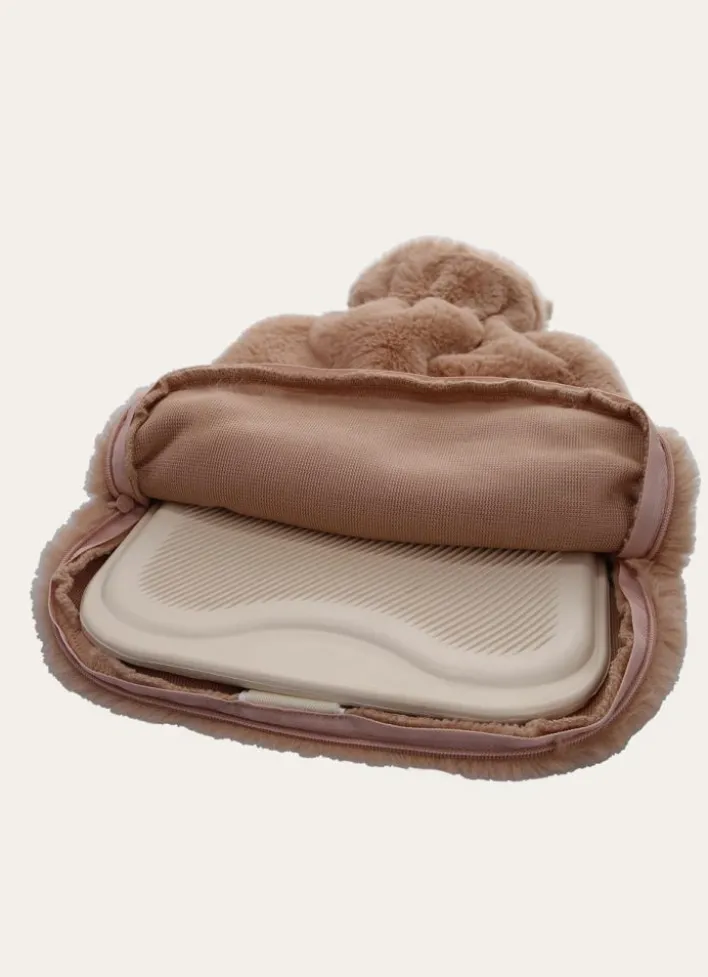 BOUILLOTTE EFFET FOURRURE ROSE