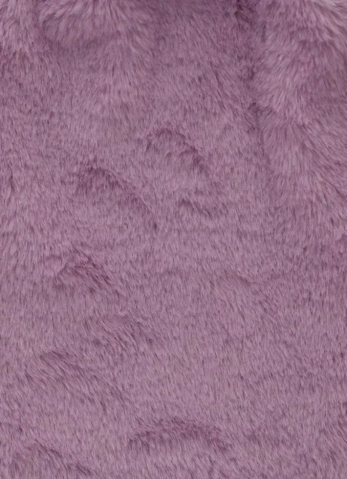 BOUILLOTTE EFFET FOURRURE VIOLET