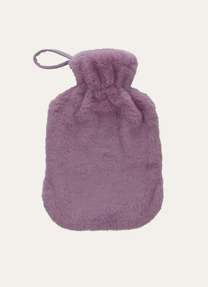 BOUILLOTTE EFFET FOURRURE VIOLET