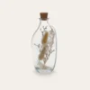 BOUTEILLE EN VERRE AVEC FLEURS SÉCHÉES TRANSPARENT