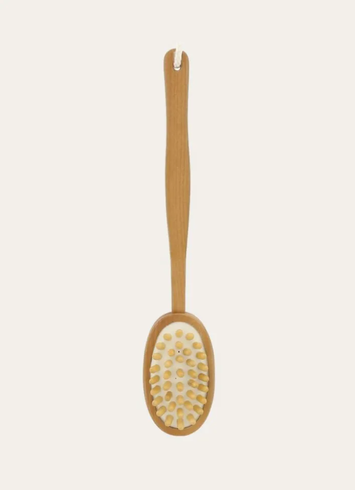 BROSSE EN BAMBOU POUR LE CORPS MASSAGE DOUBLE FACE BAMBOU