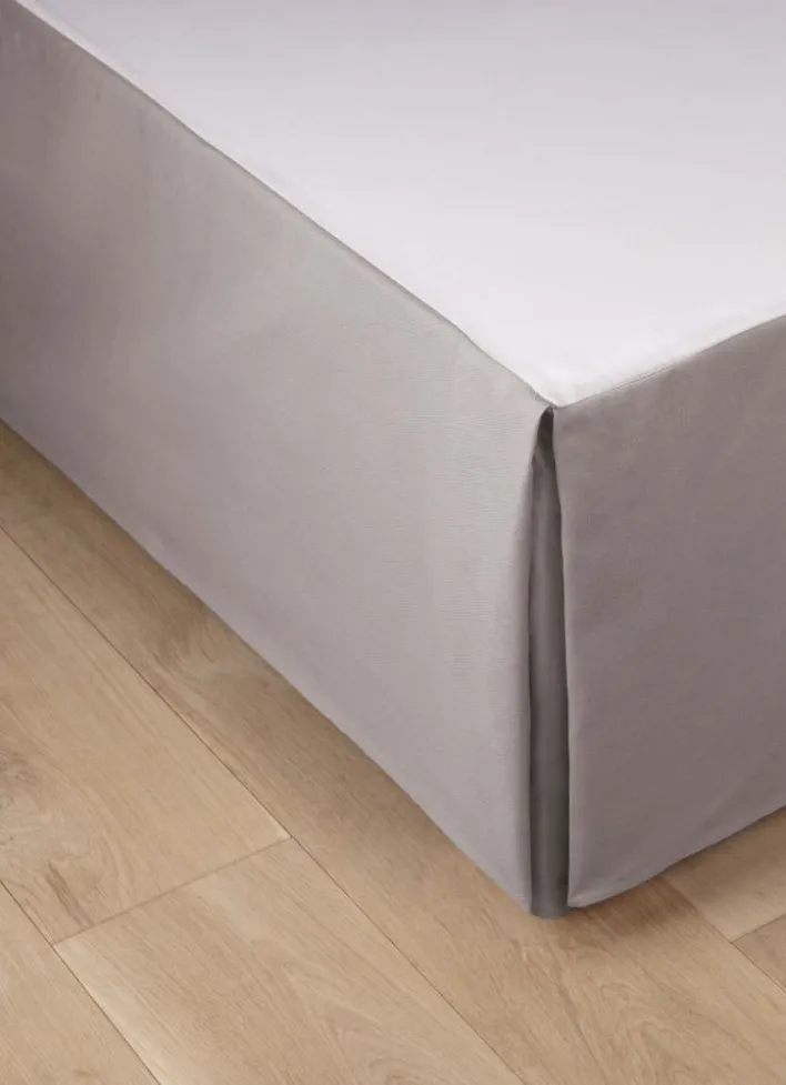 CACHE-SOMMIER PLI CREUX EN COTON GRIS