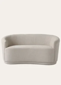 CANAPÉ ARRONDI SANS PIEDS BEIGE