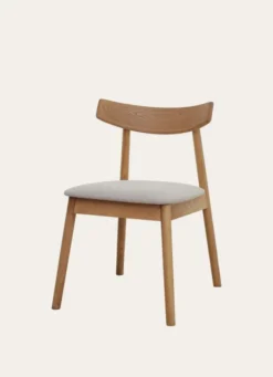 CHAISE EN BOIS OSLO BOIS/BEIGE