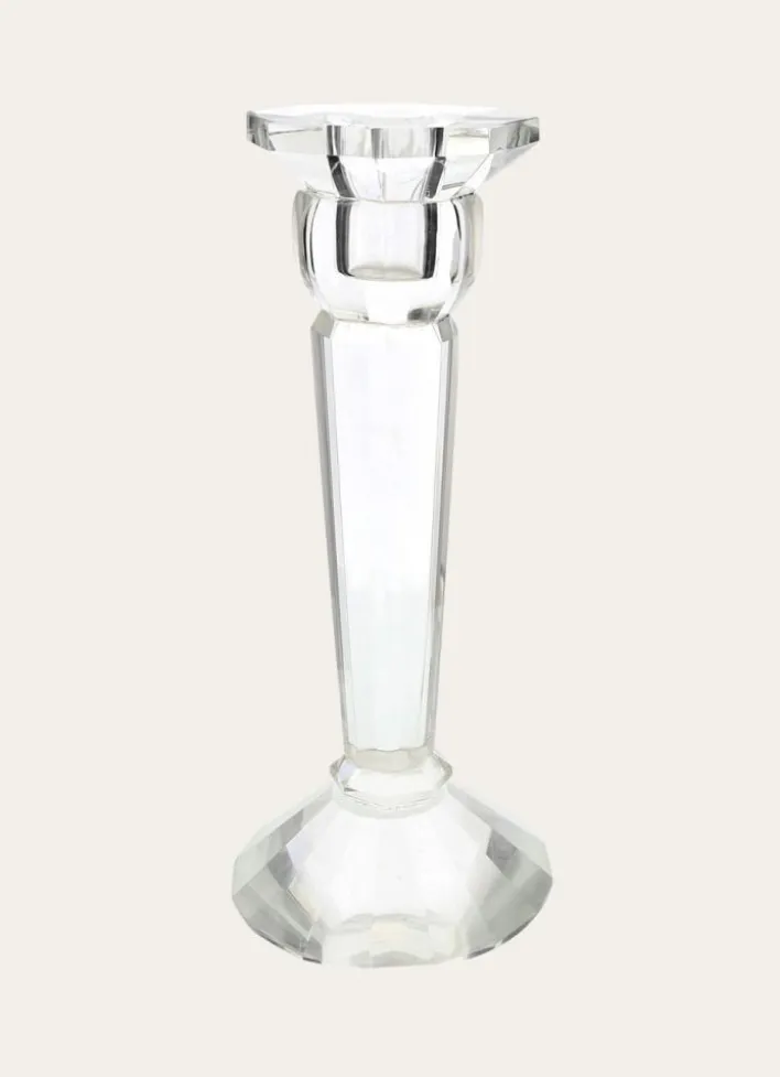 CHANDELIER EN VERRE EFFET CRISTAL TRANSPARENT