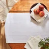 CHEMIN DE TABLE EN JACQUARDBLANC