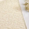 CHEMIN DE TABLE JACQUARD BRILLANT DORÉ ECRU