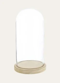 CLOCHE DÉCORATIVE EN VERRE NATUREL/TRANSPARENT