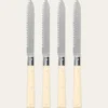 COFFRET DE 4 COUTEAUX A STEACK CREME