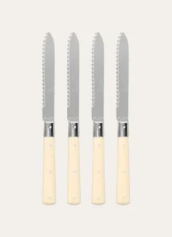 COFFRET DE 4 COUTEAUX A STEACK CREME