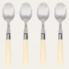 COFFRET DE 4 CUILLERES A SOUPE CREME