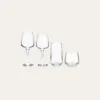 COFFRET DE 6 GOBELETS TRAPEZE EN VERRE TRANSPARENT