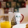 COFFRET 2 MUGS EN PORCELAINE WINTER ROUGE