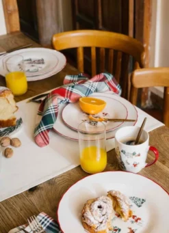 COFFRET 2 MUGS EN PORCELAINE WINTER ROUGE