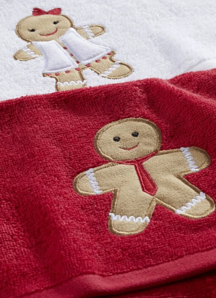 COFFRET SERVIETTES INVITÉ GINGER ROUGE/BLANC