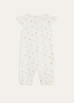 COMBISHORT EN COTON IMPRIMÉ PETITS COQUILLAGES MULTICOLORE