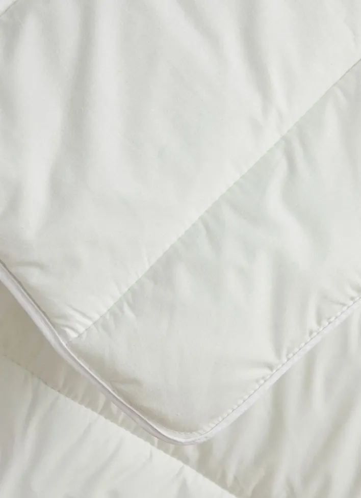 COUETTE CHAUDE EN COTON BIO - 400G BLANC
