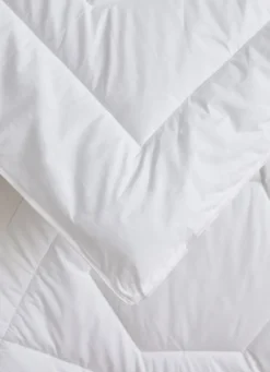 COUETTE CHAUDE EN PERCALE DE COTON - 350G BLANC