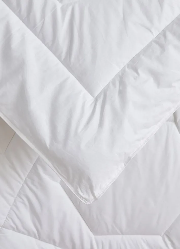 COUETTE CHAUDE EN PERCALE DE COTON - 350G BLANC