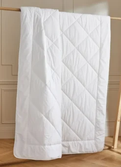 COUETTE ESTIVALE LÉGÈRE EN PERCALE DE COTON - 200G BLANC
