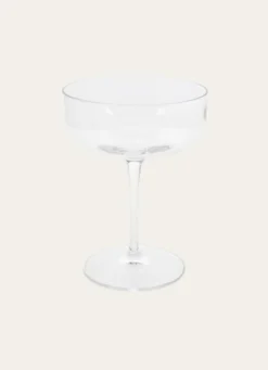 COUPE A CHAMPAGNE EN CRISTALLIN TRANSPARENT