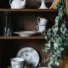 COUPELLE EN GRÈS MOTIF HIVERNAL SYLVAINE GRIS