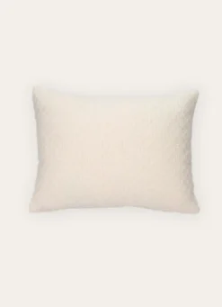 COUSSIN BRODÉ UNI THEO BLANC CASSE