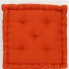 COUSSIN DE SOL EN COTON GRAND FORMAT TERRACOTTA