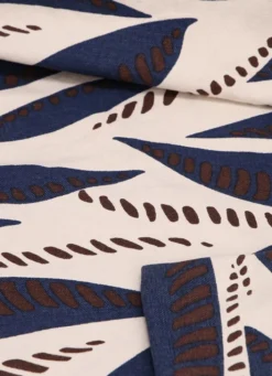 COUSSIN IMPRIMÉ FEUILLE CORALIE IVOIRE