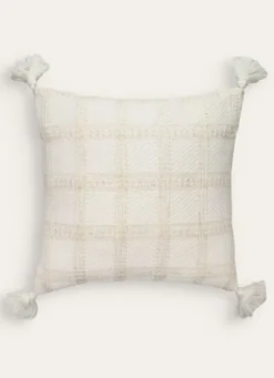 COUSSIN JACQUARD UNI BLANC