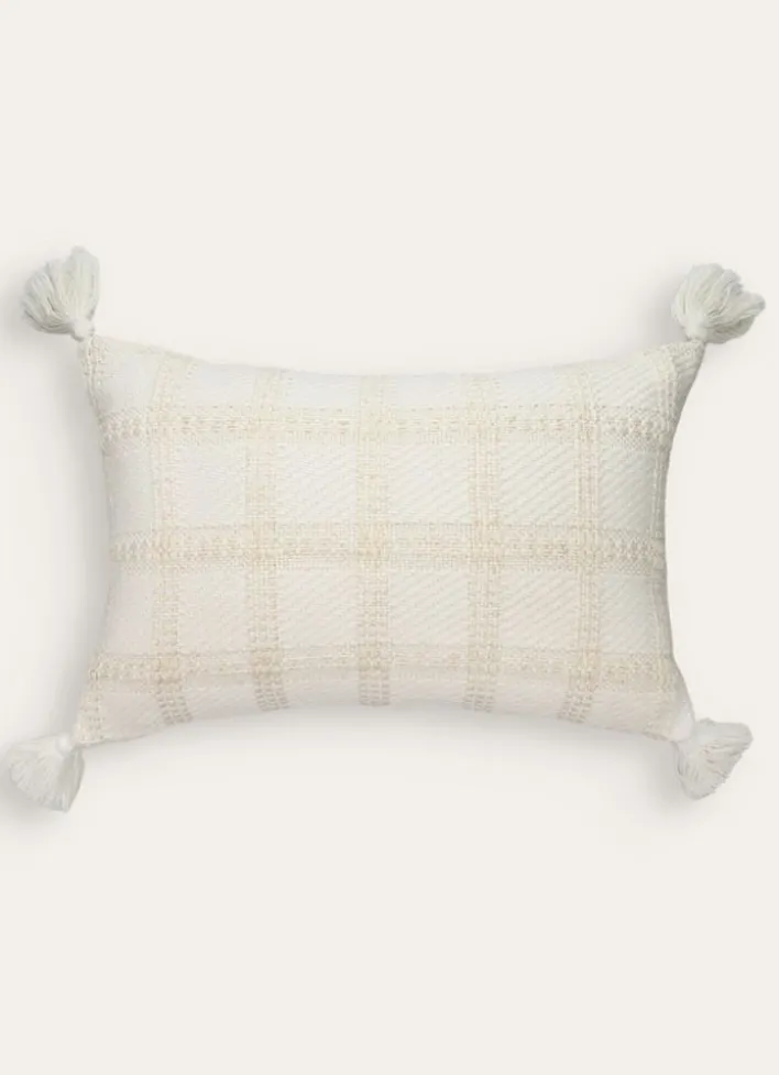 COUSSIN JACQUARD UNI BLANC