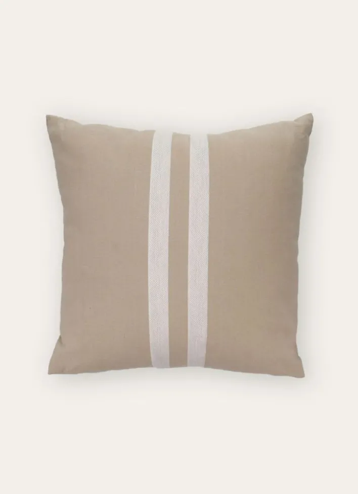 COUSSIN RAYÉ IVOIRE BEIGE